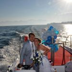 عکاسی عروسی روی قایق