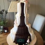 کیک عروسی کاکائویی چهارطبقه